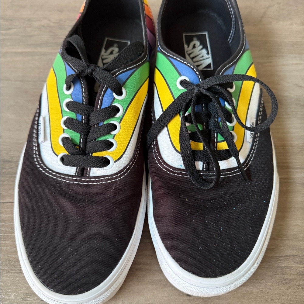 Vans black and rainbow 🌈